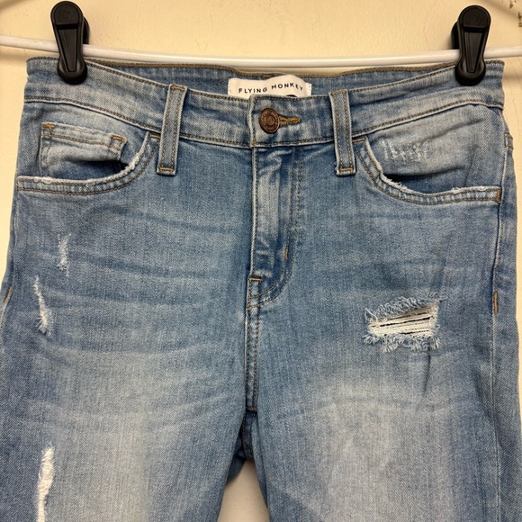 Flying Monkey Split Hem Flare Jeans - Picture 4 of 9